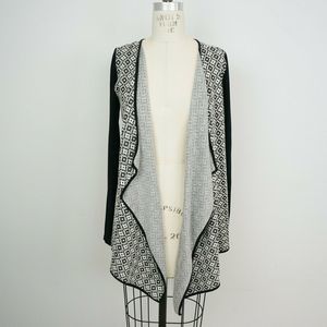 Green Dragon Sweater Cardigan Print Waterfall Open